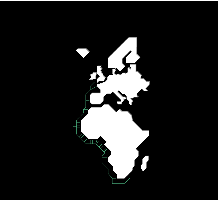 via africa map